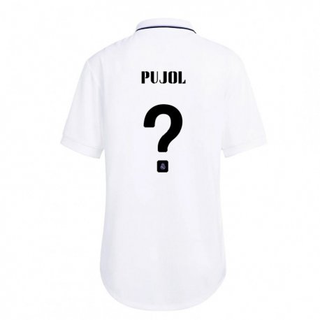 Kandiny Niño Camiseta Edgar Pujol #0 Blanco Púrpura 1ª Equipación 2022/23 La Camisa Chile
