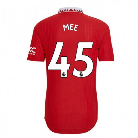 Kandiny Niño Camiseta Dermot Mee #45 Rojo 1ª Equipación 2022/23 La Camisa Chile