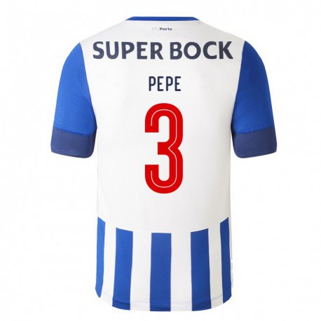 Kandiny Niño Camiseta Pepe #3 Azul Real 1ª Equipación 2022/23 La Camisa Chile