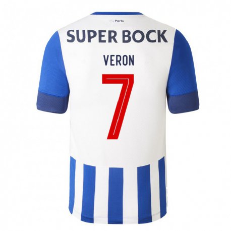 Kandiny Niño Camiseta Gabriel Veron #7 Azul Real 1ª Equipación 2022/23 La Camisa Chile