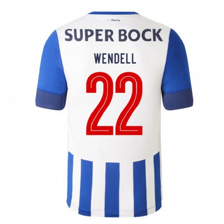 Kandiny Niño Camiseta Wendell #22 Azul Real 1ª Equipación 2022/23 La Camisa Chile