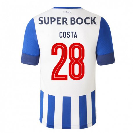 Kandiny Niño Camiseta Bruno Costa #28 Azul Real 1ª Equipación 2022/23 La Camisa Chile