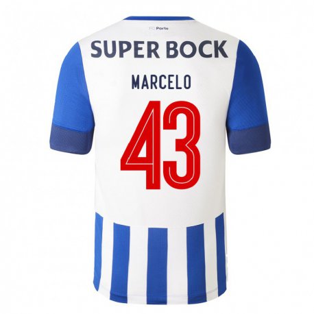 Kandiny Niño Camiseta Joao Marcelo #43 Azul Real 1ª Equipación 2022/23 La Camisa Chile