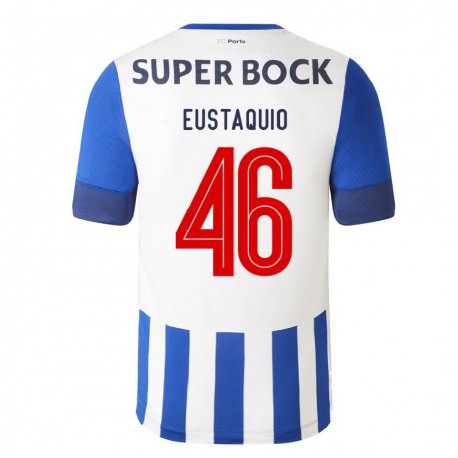 Kandiny Niño Camiseta Stephen Eustaquio #46 Azul Real 1ª Equipación 2022/23 La Camisa Chile