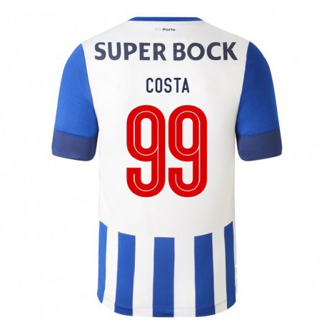 Kandiny Niño Camiseta Diogo Costa #99 Azul Real 1ª Equipación 2022/23 La Camisa Chile