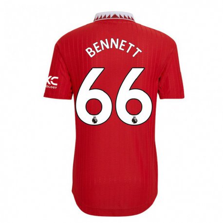 Kandiny Niño Camiseta Rhys Bennett #66 Rojo 1ª Equipación 2022/23 La Camisa Chile