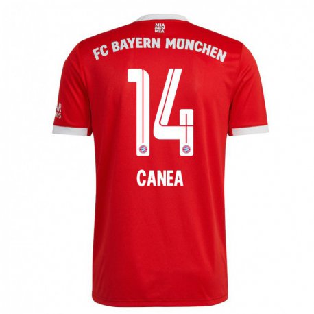 Kandiny Niño Camiseta Rares Canea #14 Neon Rojo Blanco 1ª Equipación 2022/23 La Camisa Chile