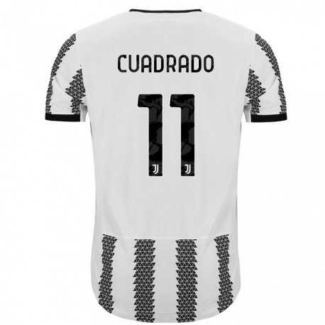 Kandiny Niño Camiseta Juan Cuadrado #11 Blanco Negro 1ª Equipación 2022/23 La Camisa Chile