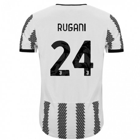 Kandiny Niño Camiseta Daniele Rugani #24 Blanco Negro 1ª Equipación 2022/23 La Camisa Chile