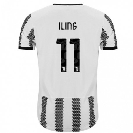 Kandiny Niño Camiseta Samuel Iling-junior #11 Blanco Negro 1ª Equipación 2022/23 La Camisa Chile