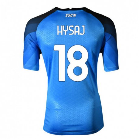 Kandiny Niño Camiseta Daniel Hysaj #18 Azul Oscuro Gris 1ª Equipación 2022/23 La Camisa Chile