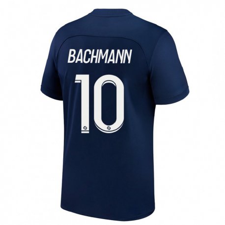 Kandiny Niño Camiseta Ramona Bachmann #10 Azul Oscuro Rojo 1ª Equipación 2022/23 La Camisa Chile
