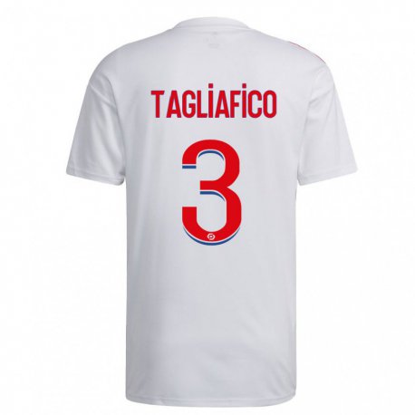 Kandiny Niño Camiseta Nicolas Tagliafico #3 Blanco Azul Rojo 1ª Equipación 2022/23 La Camisa Chile