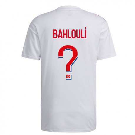 Kandiny Niño Camiseta Djibrail Bahlouli #0 Blanco Azul Rojo 1ª Equipación 2022/23 La Camisa Chile