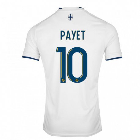 Kandiny Niño Camiseta Dimitri Payet #10 Zafiro Blanco 1ª Equipación 2022/23 La Camisa Chile