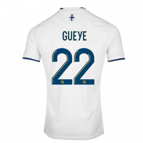 Kandiny Niño Camiseta Pape Gueye #22 Zafiro Blanco 1ª Equipación 2022/23 La Camisa Chile