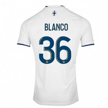 Kandiny Niño Camiseta Ruben Blanco #36 Zafiro Blanco 1ª Equipación 2022/23 La Camisa Chile
