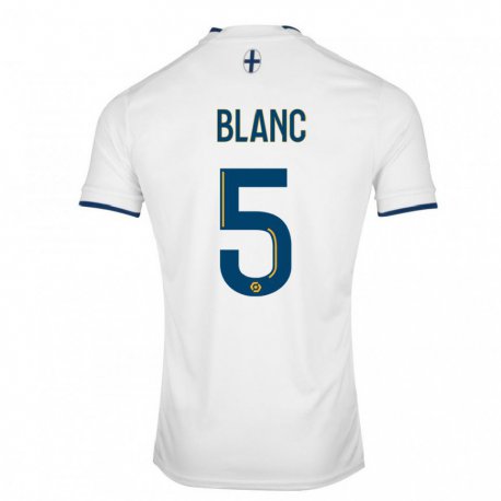 Kandiny Niño Camiseta Amandine Blanc #5 Zafiro Blanco 1ª Equipación 2022/23 La Camisa Chile