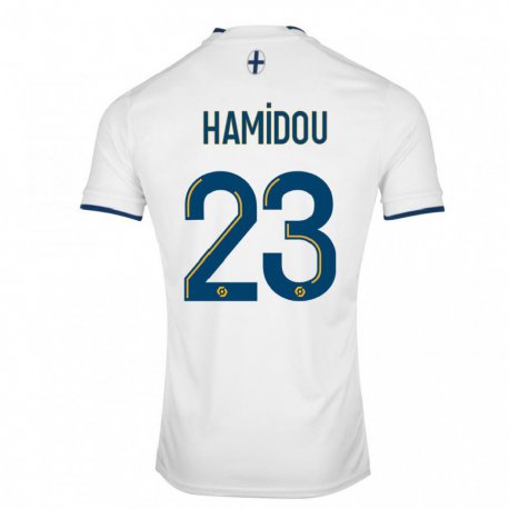 Kandiny Niño Camiseta Jamila Hamidou #23 Zafiro Blanco 1ª Equipación 2022/23 La Camisa Chile