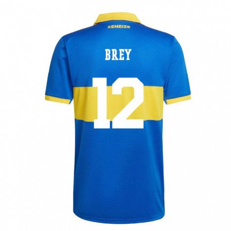 Kandiny Niño Camiseta Leandro Brey #12 Amarillo Olímpico 1ª Equipación 2022/23 La Camisa Chile