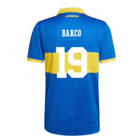 Kandiny Niño Camiseta Valentin Barco #19 Amarillo Olímpico 1ª Equipación 2022/23 La Camisa Chile