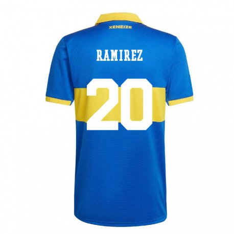 Kandiny Niño Camiseta Juan Edgardo Ramirez #20 Amarillo Olímpico 1ª Equipación 2022/23 La Camisa Chile