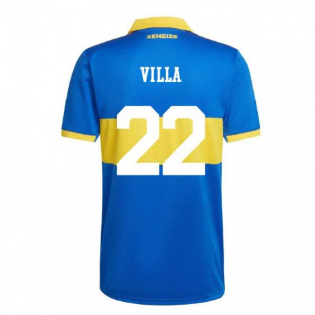 Kandiny Niño Camiseta Sebastian Villa #22 Amarillo Olímpico 1ª Equipación 2022/23 La Camisa Chile
