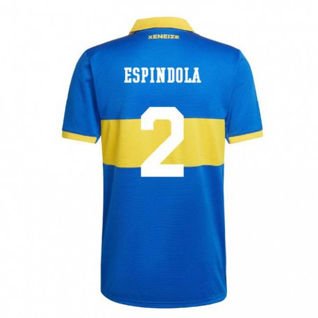 Kandiny Niño Camiseta Noelia Espindola #2 Amarillo Olímpico 1ª Equipación 2022/23 La Camisa Chile