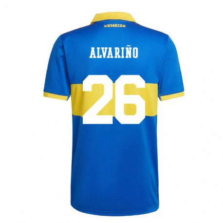Kandiny Niño Camiseta Alexis Alvariño #26 Amarillo Olímpico 1ª Equipación 2022/23 La Camisa Chile
