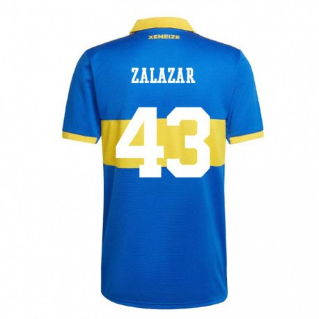 Kandiny Niño Camiseta Maximiliano Zalazar #43 Amarillo Olímpico 1ª Equipación 2022/23 La Camisa Chile