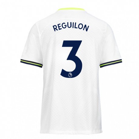 Kandiny Niño Camiseta Sergio Reguilon #3 Blanco Verde 1ª Equipación 2022/23 La Camisa Chile