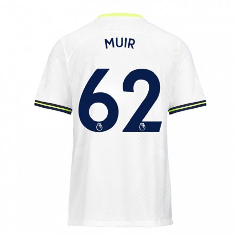 Kandiny Niño Camiseta Marqes Muir #62 Blanco Verde 1ª Equipación 2022/23 La Camisa Chile