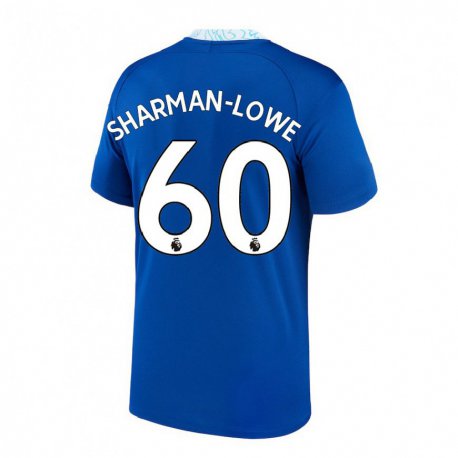 Kandiny Niño Camiseta Teddy Sharman-Lowe #60 Azul Oscuro 1ª Equipación 2022/23 La Camisa Chile