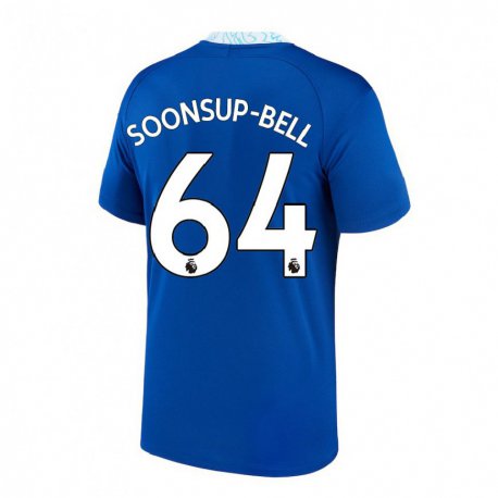 Kandiny Niño Camiseta Jude Soonsup-bell #64 Azul Oscuro 1ª Equipación 2022/23 La Camisa Chile