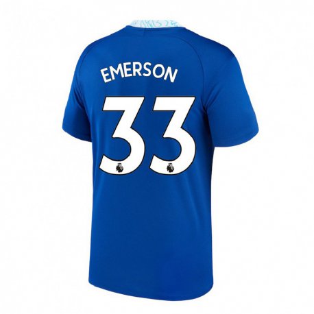 Kandiny Niño Camiseta Emerson #33 Azul Oscuro 1ª Equipación 2022/23 La Camisa Chile