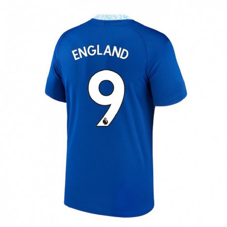 Kandiny Niño Camiseta Bethany England #9 Azul Oscuro 1ª Equipación 2022/23 La Camisa Chile
