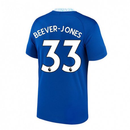 Kandiny Niño Camiseta Aggie Beever-Jones #33 Azul Oscuro 1ª Equipación 2022/23 La Camisa Chile