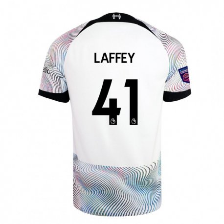 Kandiny Niño Camiseta Michael Laffey #41 Blanco Colorido 2ª Equipación 2022/23 La Camisa Chile