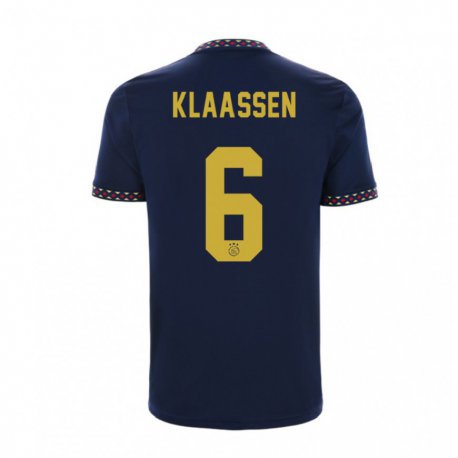 Kandiny Niño Camiseta Davy Klaassen #6 Azul Oscuro 2ª Equipación 2022/23 La Camisa Chile