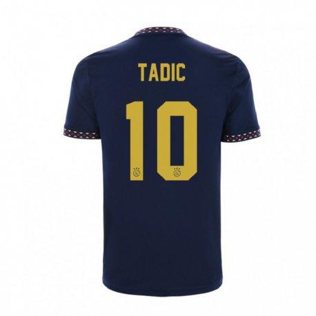 Kandiny Niño Camiseta Dusan Tadic #10 Azul Oscuro 2ª Equipación 2022/23 La Camisa Chile