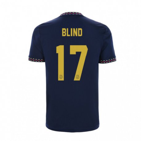 Kandiny Niño Camiseta Daley Blind #17 Azul Oscuro 2ª Equipación 2022/23 La Camisa Chile