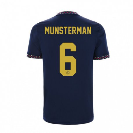 Kandiny Niño Camiseta Marthe Munsterman #6 Azul Oscuro 2ª Equipación 2022/23 La Camisa Chile