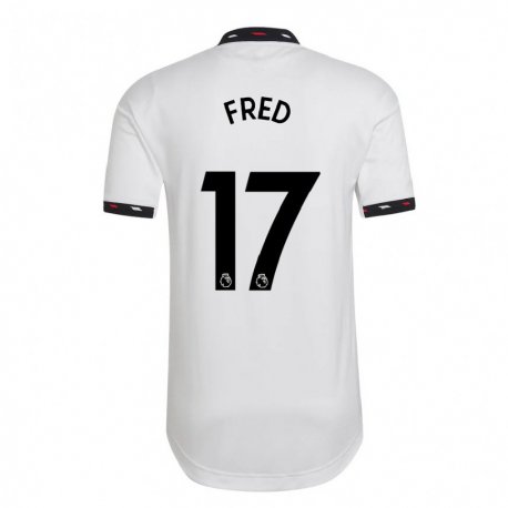 Kandiny Niño Camiseta Fred #17 Blanco 2ª Equipación 2022/23 La Camisa Chile