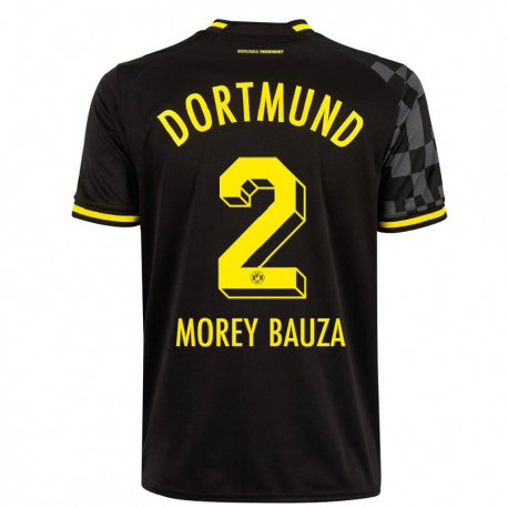 Kandiny Niño Camiseta Mateu Morey Bauza #2 Negro 2ª Equipación 2022/23 La Camisa Chile