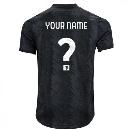 Kandiny Niño Camiseta Su Nombre #0 Negro Oscuro 2ª Equipación 2022/23 La Camisa Chile