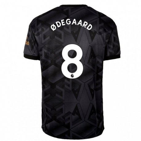 Kandiny Niño Camiseta Martin Odegaard #8 Gris Oscuro 2ª Equipación 2022/23 La Camisa Chile