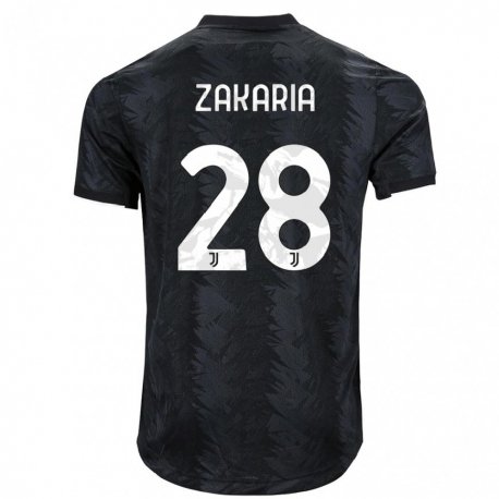 Kandiny Niño Camiseta Denis Zakaria #28 Negro Oscuro 2ª Equipación 2022/23 La Camisa Chile