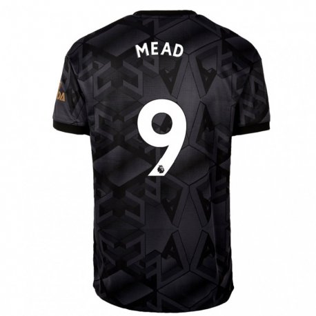 Kandiny Niño Camiseta Beth Mead #9 Gris Oscuro 2ª Equipación 2022/23 La Camisa Chile