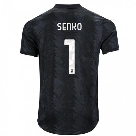 Kandiny Niño Camiseta Zsombor Senko #1 Negro Oscuro 2ª Equipación 2022/23 La Camisa Chile