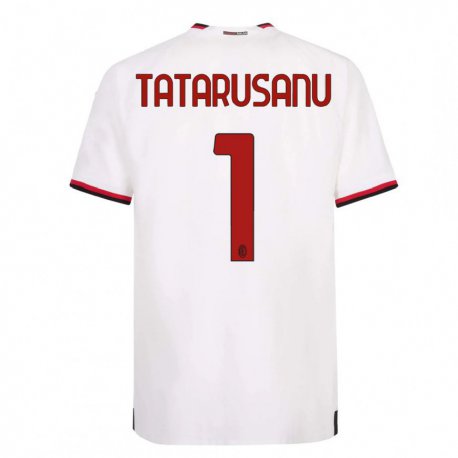 Kandiny Niño Camiseta Ciprian Tatarusanu #1 Blanco Rojo 2ª Equipación 2022/23 La Camisa Chile